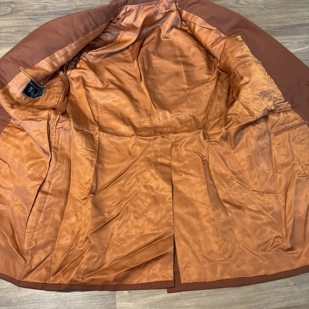 Vintage Walter-Morton Louis Boston Blazer Brown 2 Button Sport Coat 42R 0787